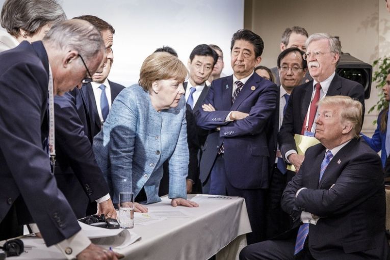 Переговоры с другими главами государств во время саммита G7 (9 июля 2018 г.)