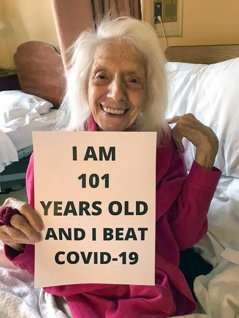 101-летняя девушка проработала медсестрой всю свою жизнь и вылечилась от испанского гриппа и коронавируса