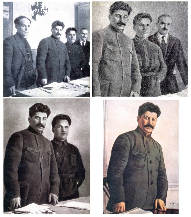 В 1926 году после Антипова Сталин, Киров, Шверник и Комаров разгромили «ленинградскую оппозицию». Позже Комаров исчез с фото.