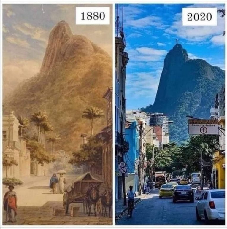Рио-де-Жанейро в 1880 и 2020 годах