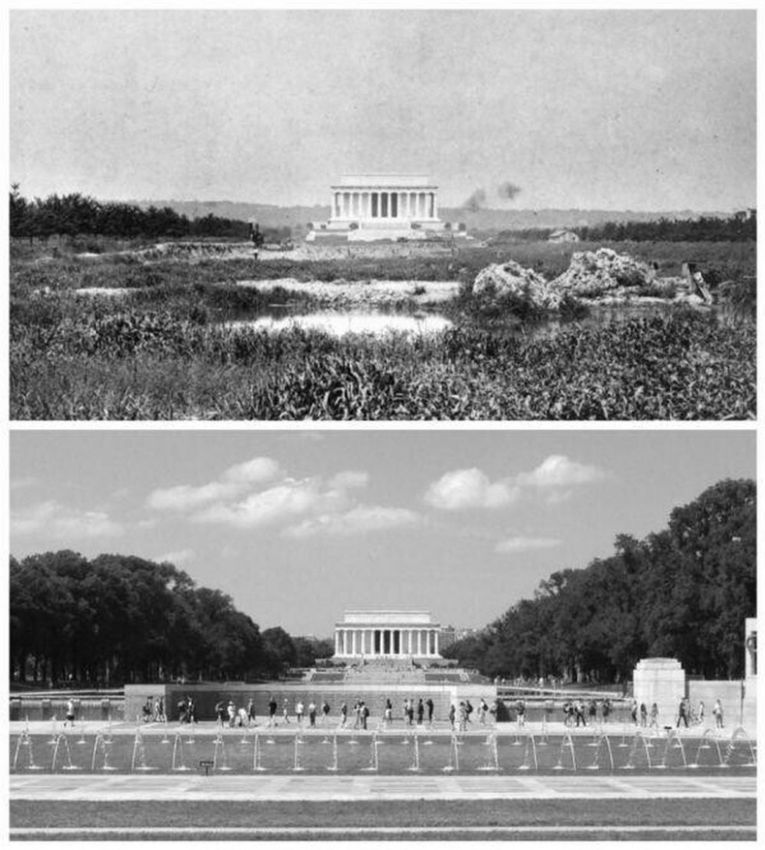 Статуя Линкольна&nbsp;&mdash; 1922 и 2016 года